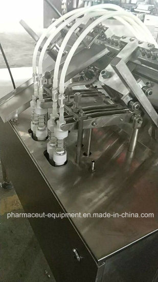 Máquina de llenado y sellado de ampollas de pesticidas de 4 cabezales farmacéuticos (ALG1-2ml)