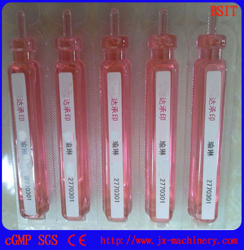 Máquina de etiquetado de alta velocidad para ampollas de plástico 100-200PCS / M