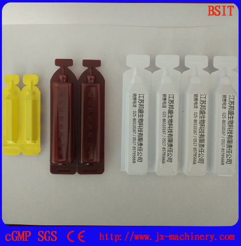 Ampolla de plástico de probióticos orales formando líquido, llenado y sellado de la máquina de etiquetado (Dsm-120)