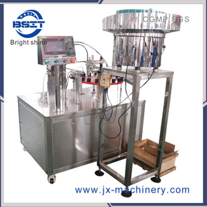 China 2 cabezales PP máquina de llenado de ampollas para líquido de ácido hialurónico cosmético