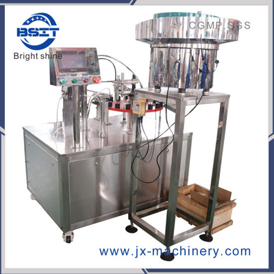 China 2 cabezales PP máquina de llenado de ampollas para líquido de ácido hialurónico cosmético