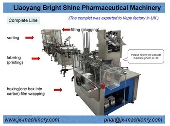 Precio de fabricación de botellas para mascotas Máquina de línea de producción de llenado de líquidos de cigarrillos electrónicos