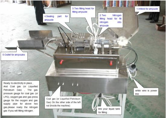 Precio de fábrica de plaguicidas automática al por mayor de la máquina de llenado de ampollas de vidrio (5-10ml)